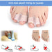 Digital Shoppy bunion corrector toe separator worn with shoes showing compatibility and alignment improvement