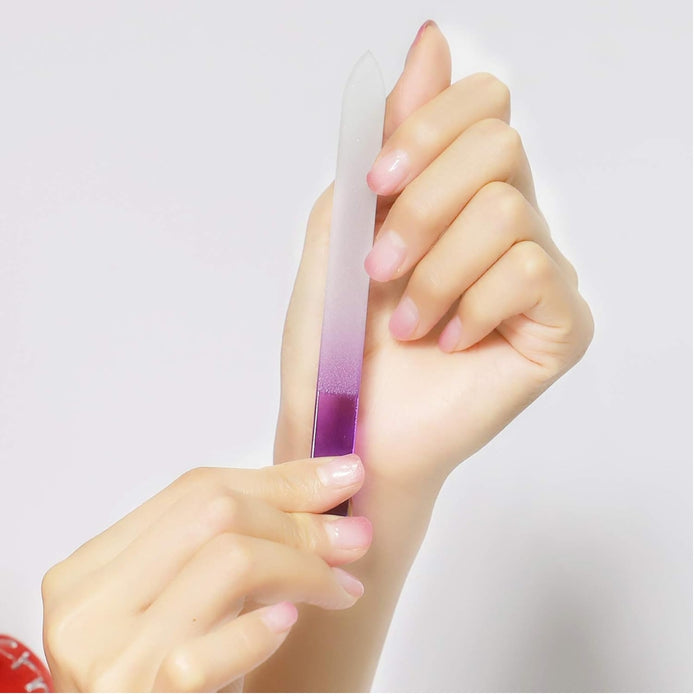Digital Shoppy Nail File Polishing Manicure Set Purple