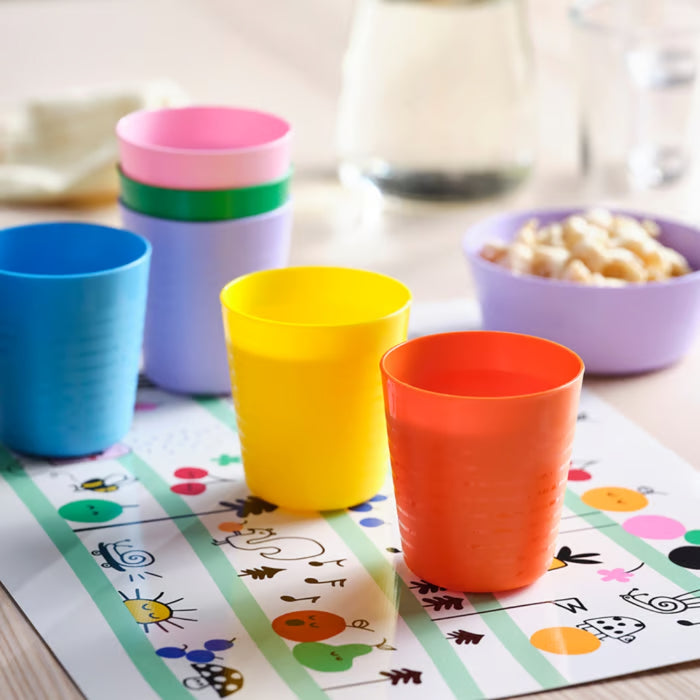 IKEA KALAS Kids Colourful Dinnerware Set — BPA-Free, 36 Pcs | Plates, Bowls, Tumblers & Flatware
