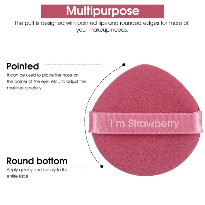 Digital Shoppy 7pcs Pink Makeup Sponge Set - Non-Latex BB Cream Powder Puff