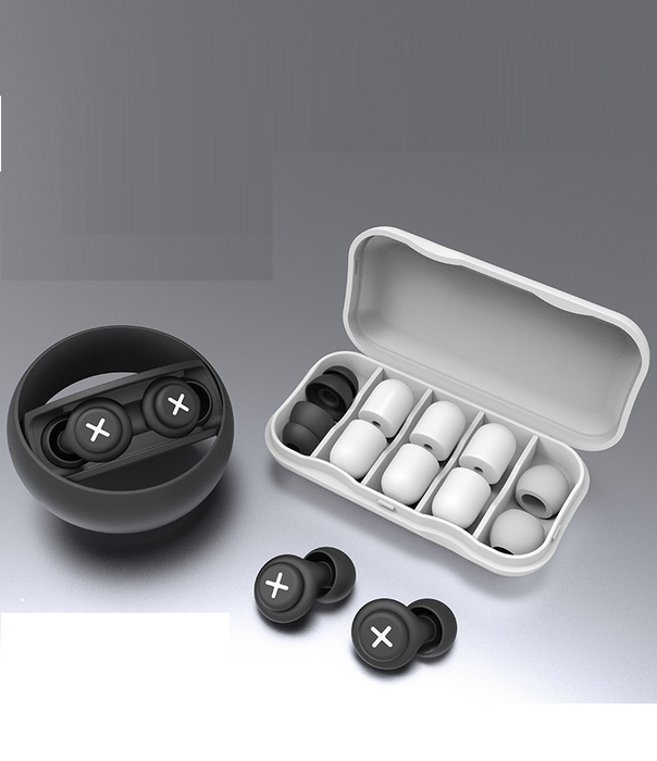 Digital Shoppy Anti-noise Sleep Sound Insulation Super Silent Earmuffs Anti Snoring Ear Protection Plugs To Sleep Well - White