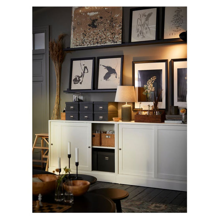 IKEA SNÖBYAR Table lamp, grey-turquoise ceramic/grey, 52 cm (20 ")