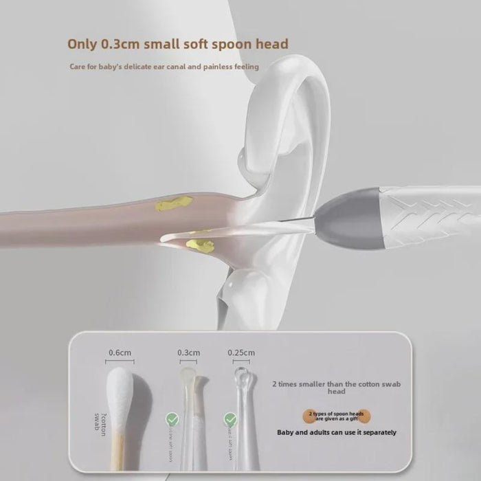 Digital Shoppy LED Ear Cleaning Tool Set – White Light-Emitting Ear Pick Kit