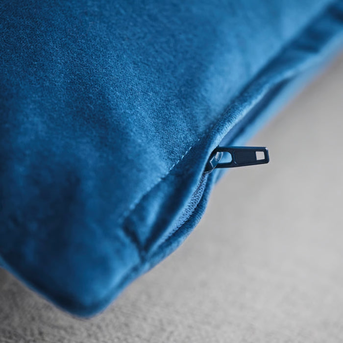 IKEA SANELA Cushion Cover Blue 40x58 cm with SANELA Cushion Cover Deep Blue 50x50 cm