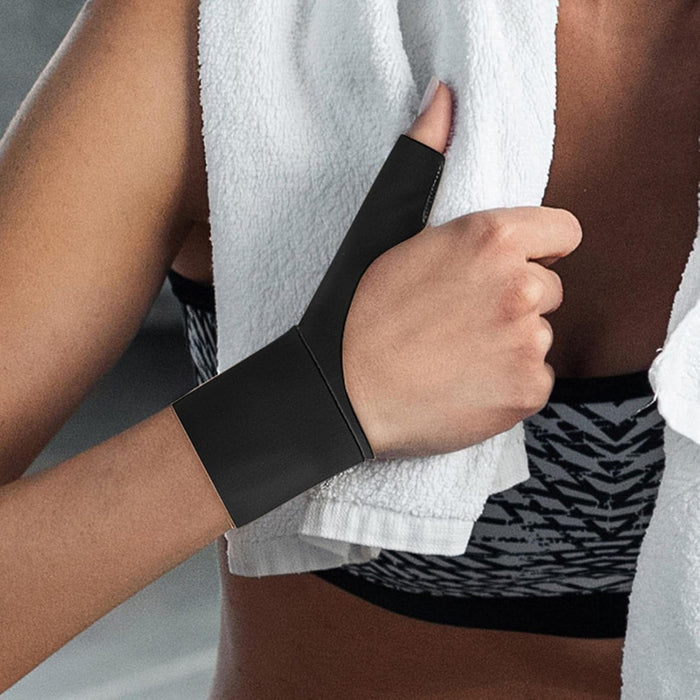 Digital Shoppy Thumb & Wrist Support Brace, Black – Adjustable, Breathable