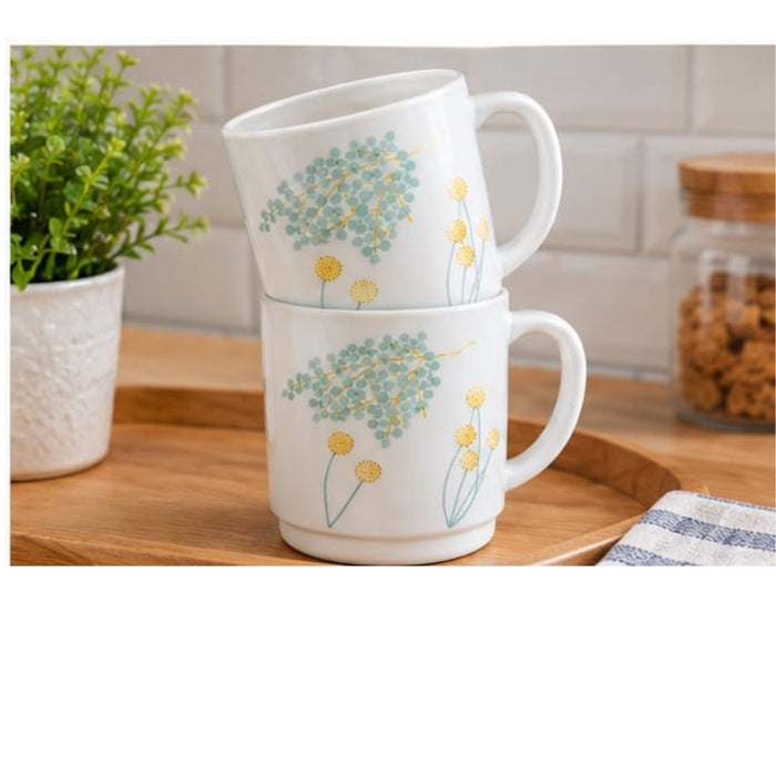 IKEA SKRANTARNA mug 30 cl floral pattern
