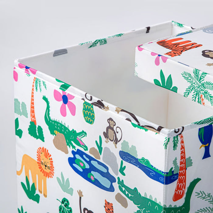 IKEA GULLKRÖS Box with Lid 33x39x34 cm with SPINNROCK Box with Compartments White 32x25x10 cm