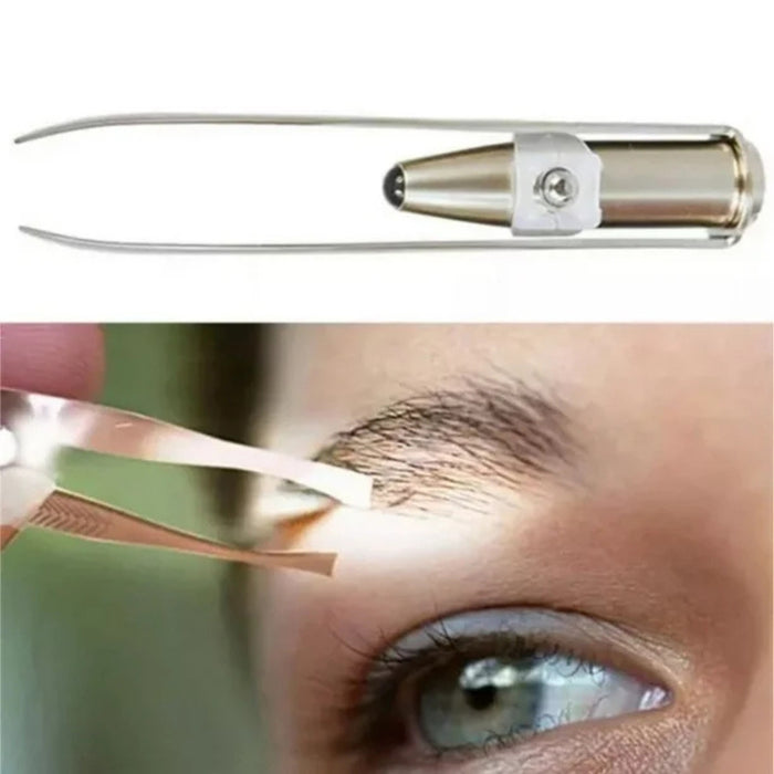 Digital Shoppy LED Precision Beauty Tweezers – Stainless Steel Grooming Tool