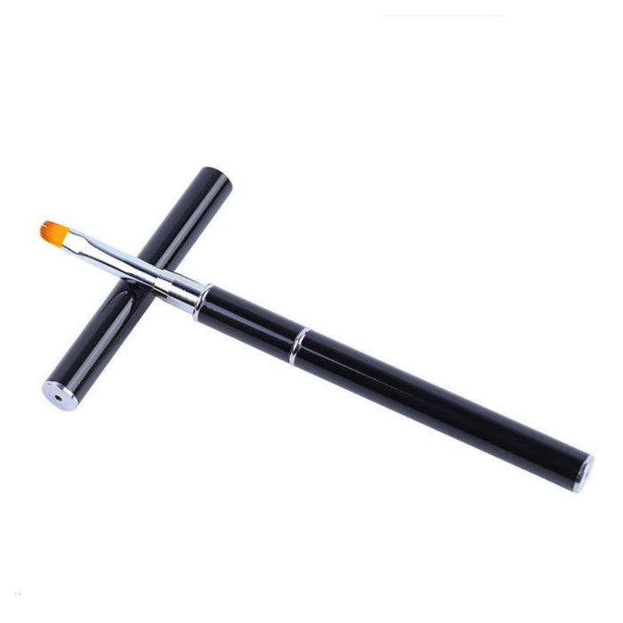 professional nail art pen with acrylic picker and gel brush tip