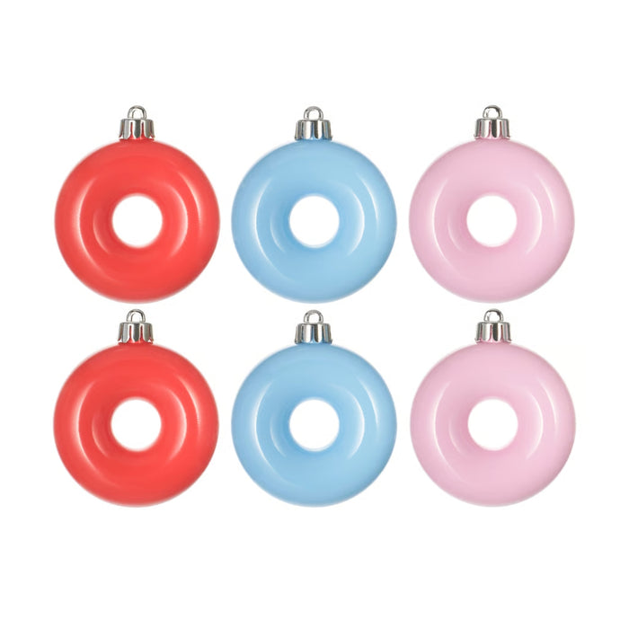 IKEA VINTERFINT Tree ornament, mixed colours, 7 cm (2 3/4 ") (set-6)