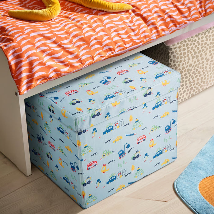 IKEA BARNDRÖM Box with Lid 33x39x34 cm with SPINNROCK Box with Compartments White 32x25x10 cm