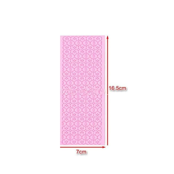 Digital Shoppy Lace Silicone Mold Mould Sugar Craft Fondant Mat
