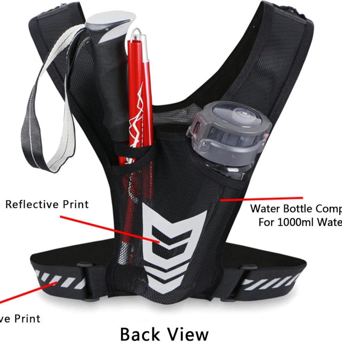 Digital Shoppy Unisex Outdoor Sports Chest Bag, Black– Breathable, Kettle Holder