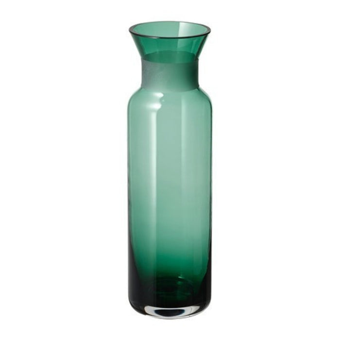 IKEA SMYCKA Artificial Cosmos Bouquet Pink 50 cm with VINTER Glass Vase Dark Green 27 cm — Elegant Floral Décor Combo