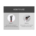 Instructions on how to use a wine aerator and pourer with text and images.