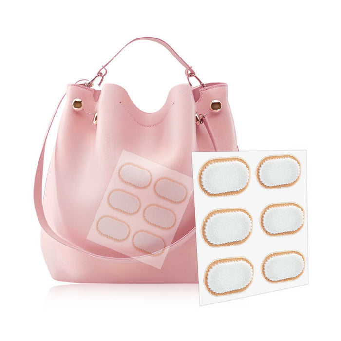 Digital Shoppy oval callus cushion pads displayed with handbag and sheets of pads