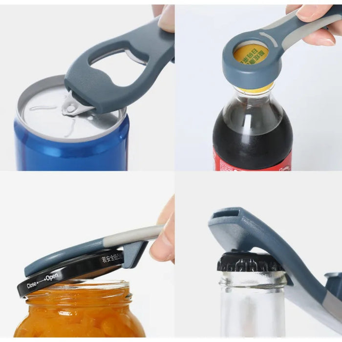 Digital Shoppy 4-in-1 Bottle Opener – Multi-Function Kitchen Tool for Jars, Bottles & Cans