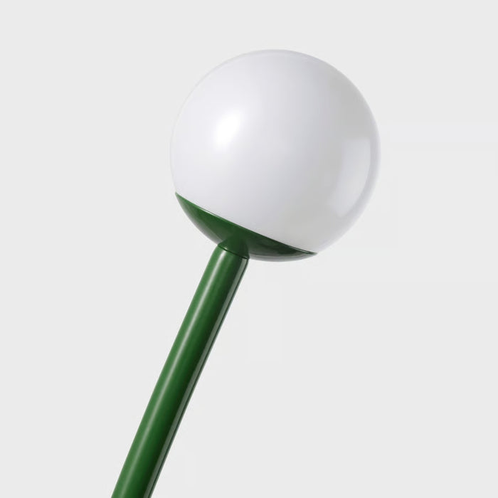 IKEA SOLVINDEN LED Solar‑Powered Ground Stick Dark Green Outdoor with SOMMARLÅNKE LED Decorative Table Lamp Beige Stripe 17 cm