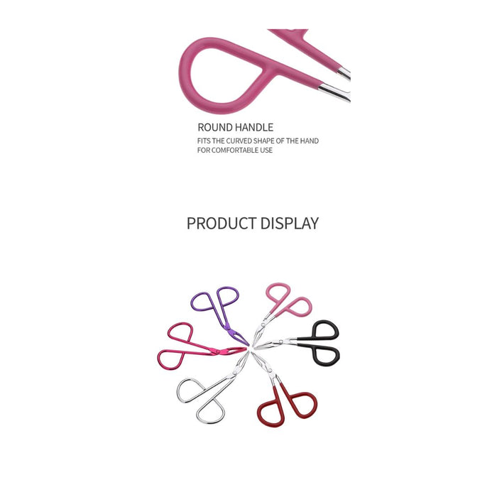 Digital Shoppy Slanted Scissor Type Durable Eyebrow Tweezer Eyelash Extension Volume for Fine Hairs Nose Hair Removal Beauty Makeup Tools