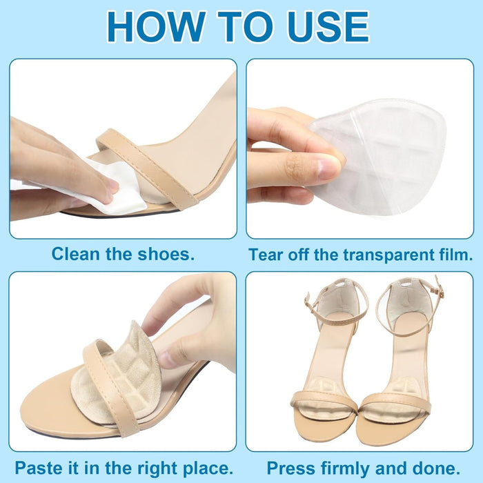 Digital Shoppy 1 Pair Forefoot Massage Cushion, Beige — Relief for Ball of Foot Pain