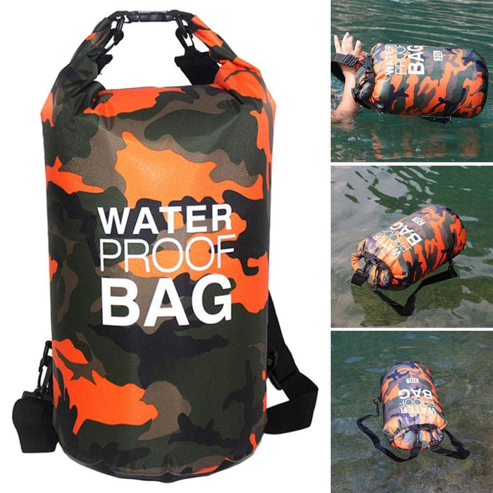 Digital Shoppy Camouflage Waterproof Backpack, 10L – Beach & Travel Bag