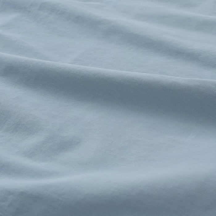 IKEA ÄNGSLILJA Pillowcase Blue‑Grey 50x80 cm with BRUNKRISSLA Pillowcase Green Multicolour 50x80 cm