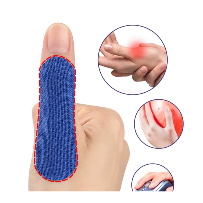 Breathable thumb support patch preventing sweat and irritation during use