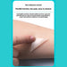 Close-up of transparent hydrocolloid patch being peeled off gently, promoting moist healing and low-pain removal