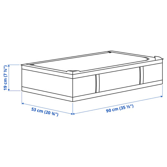 IKEA SKUBB Storage case, dark grey, 90x53x19 cm (35 ½x20 ¾x7 ½ ")