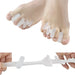 Digital Shoppy ribbed silicone toe separators submerged in water showing washable reusable design