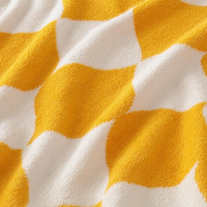 IKEA AROMATISK Hand towel, yellow, 40x70 cm with Bath towel, yellow 70x140 cm and Curtain, multicolour145x150 cm (57x59 ")