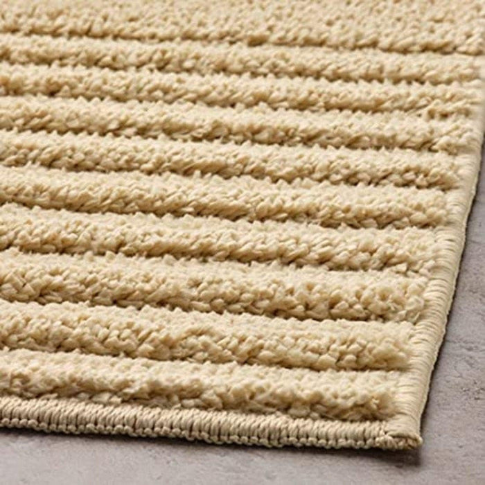 IKEA STOPP Anti-slip underlay, 67.5x200 cm  with Bath mat, light beige, 40x60 cm
