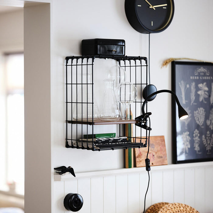 IKEA NÄVLINGE LED Clamp Spotlight Set – Black & White Adjustable Task Lights