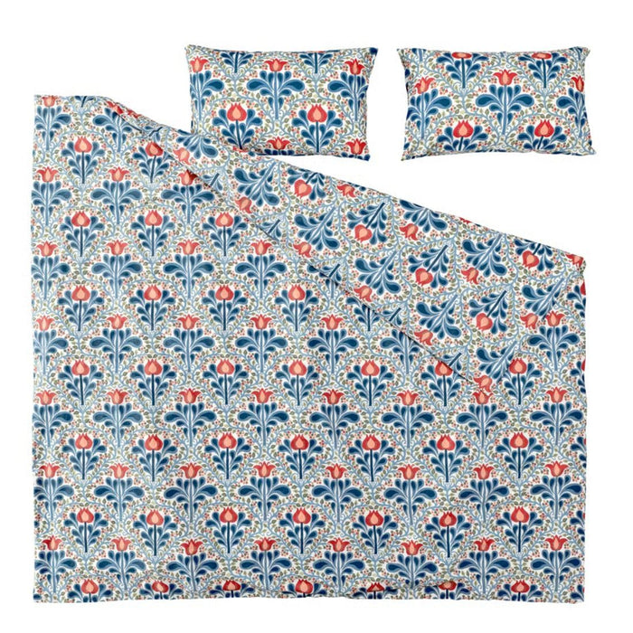 Ikea SÄTERVIDE Duvet Cover and 2 Pillowcases, Multicolour/Floral Pattern, 240x220/50x80 cm (94x87/20x31) SOMMAR Cushion Cover, Light/Multicolour, 50 * 50 cm