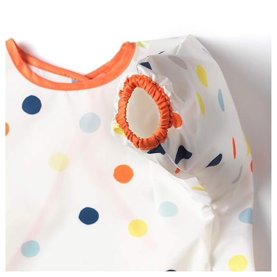 IKEA Bib, multicolour with 4-piece eating set, bright green