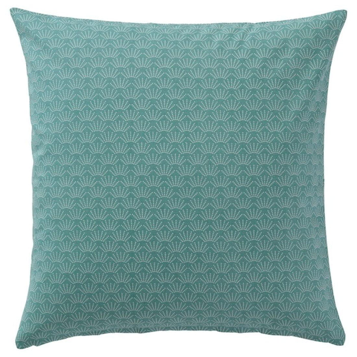 IKEA FIALISA Cushion pad, white 50x50 cm with Cushion cover, green, 50x50 cm