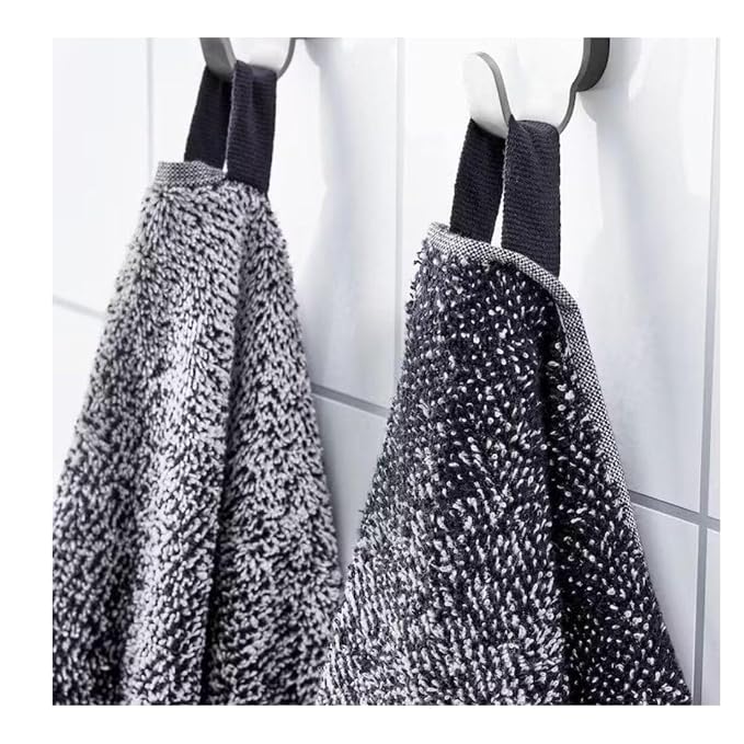 Ikea KNALLA Foldable Umbrella Black with Hand Towel 40x70 cm
