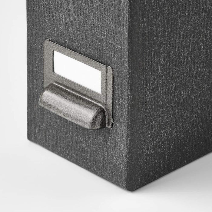 IKEA  Magazine file, dark grey ( 2 pack ) with  Storage box with lid