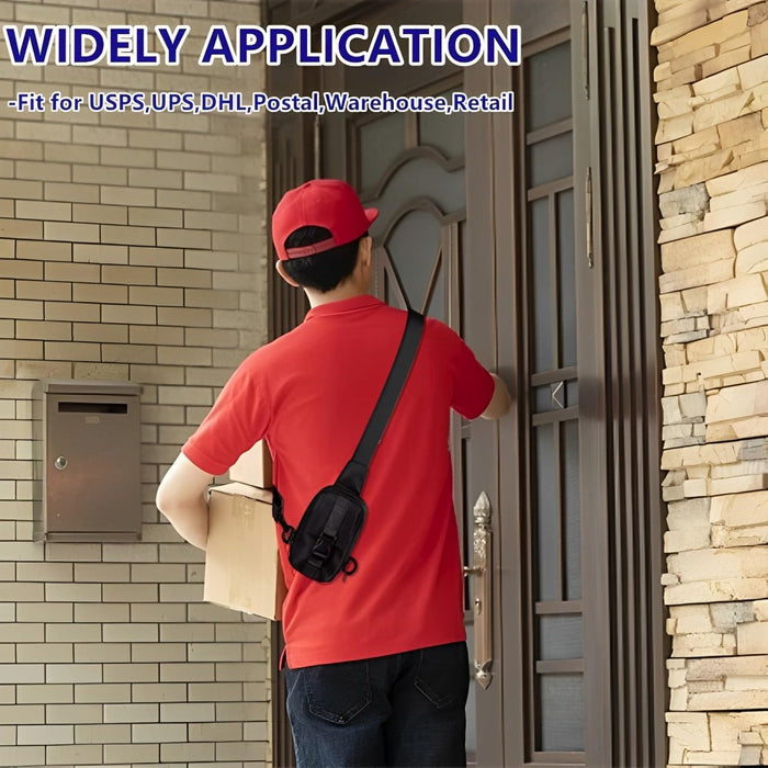 Minimalist black fanny pack that converts to shoulder bag - anti-theft pocket and water-resistant fabric