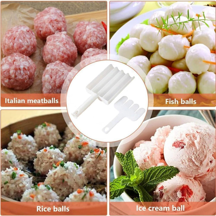 Digital Shoppy Creative Kitchen Triple Meatball Maker White