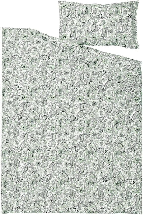 RODGERSIA single-size duvet cover set in soft cotton with leafy design