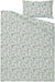 RODGERSIA single-size duvet cover set in soft cotton with leafy design