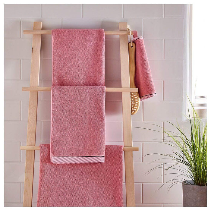 IKEA VIKFJÄRD hand towel, pink 40x70cm(2 pack ) with Washcloth, pink ( 2 pack )