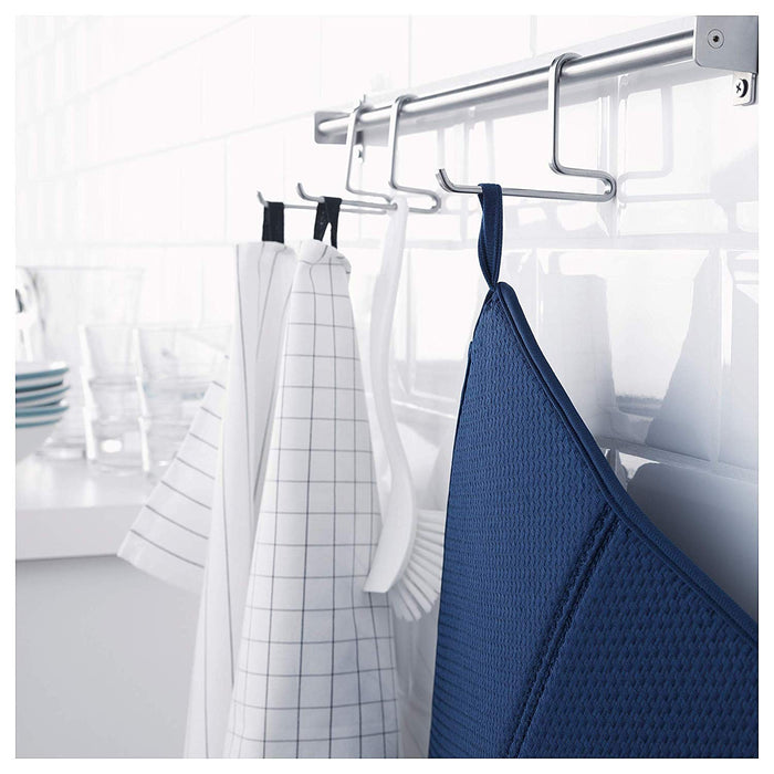 IKEA Dish drying mat, blue, 44x36 cm with Scrubbing pad, green blue/yellow