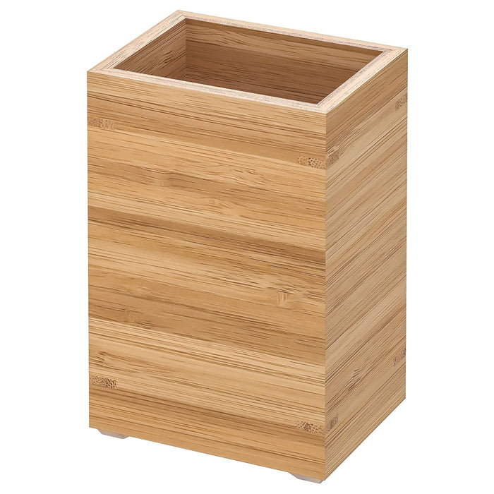 IKEA DRAGAN 4-piece bathroom set with Toothbrush holder, bamboo