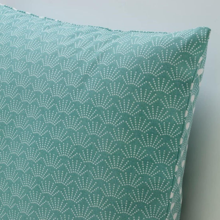 IKEA FIALISA Cushion pad, white 50x50 cm with Cushion cover, green, 50x50 cm