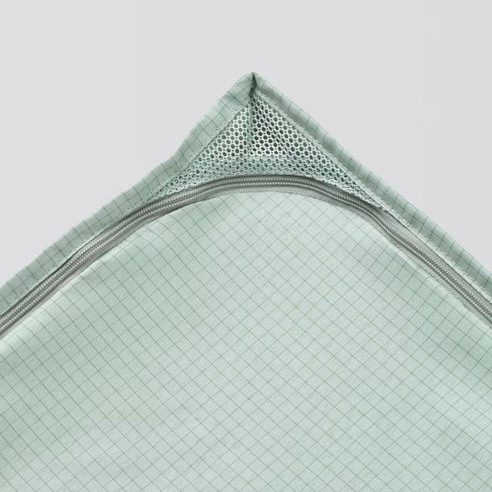 IKEA STUK Storage case, light grey-green, 34x51x28 cm with Storage with 7 compartments, white/grey, 30x30x90 cm