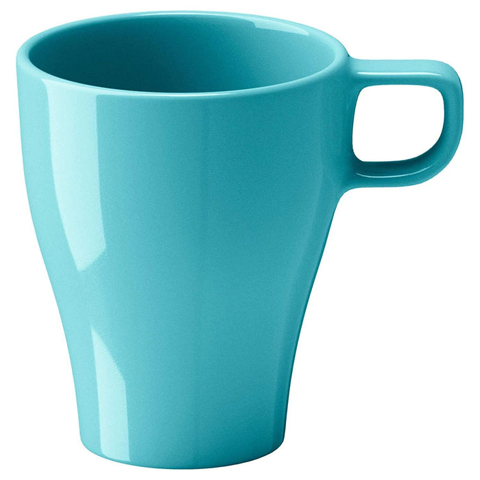 IKEA FÄRGRIK Mug, stoneware white25 cl with Mug, turquoise25 cl and Mug, dark turquoise25 cl
