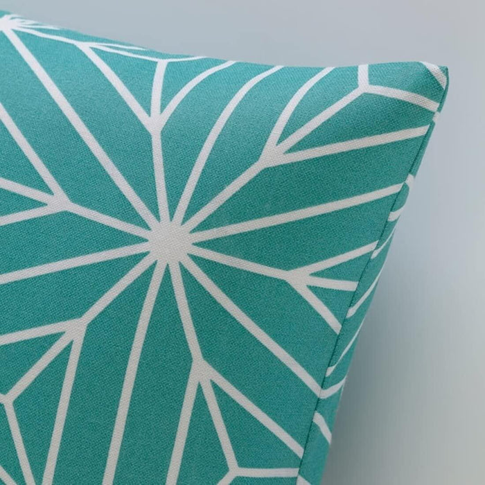 IKEA FIALISA Cushion pad, white 50x50 cm with Cushion cover, green 50x50 cm (20x20 ")