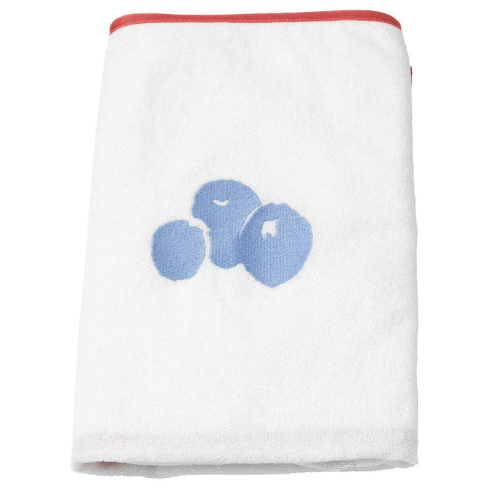 IKEA GULLIGAST Rattle, grey/blue with SKÖTSAM Cover for babycare mat, blueberry patterned/white83x55 cm